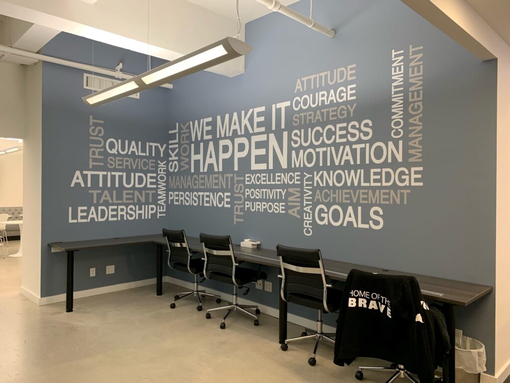 Amazing Interior Wall Decals for Office Space Branding