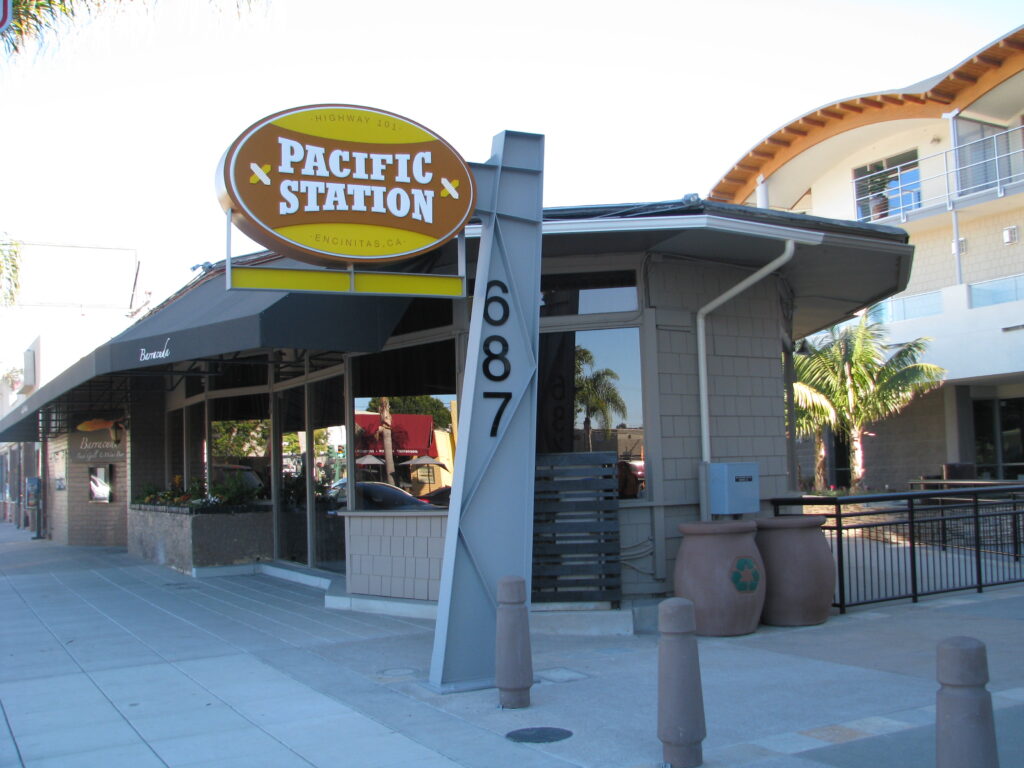 Large format printed wall graphic installation
