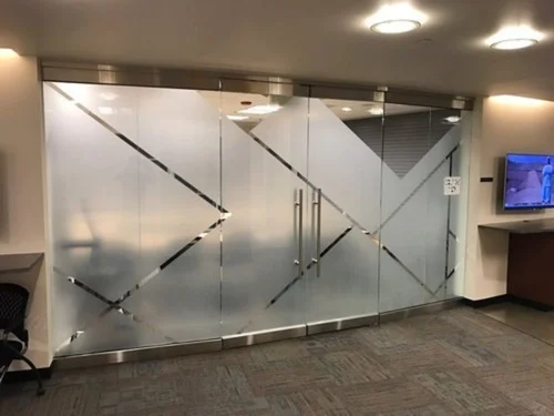 Frosted privacy film for office glass