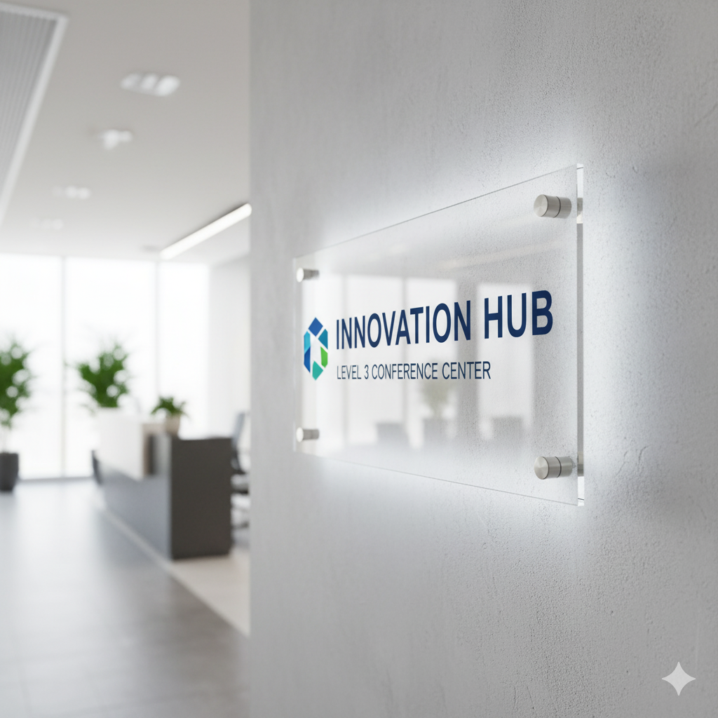 Modern custom sign concept design