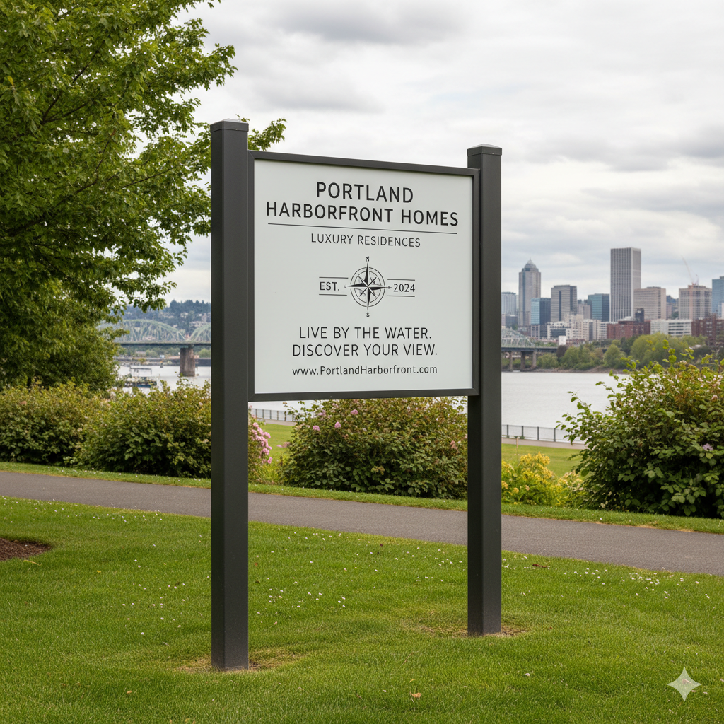 Custom post sign concept
